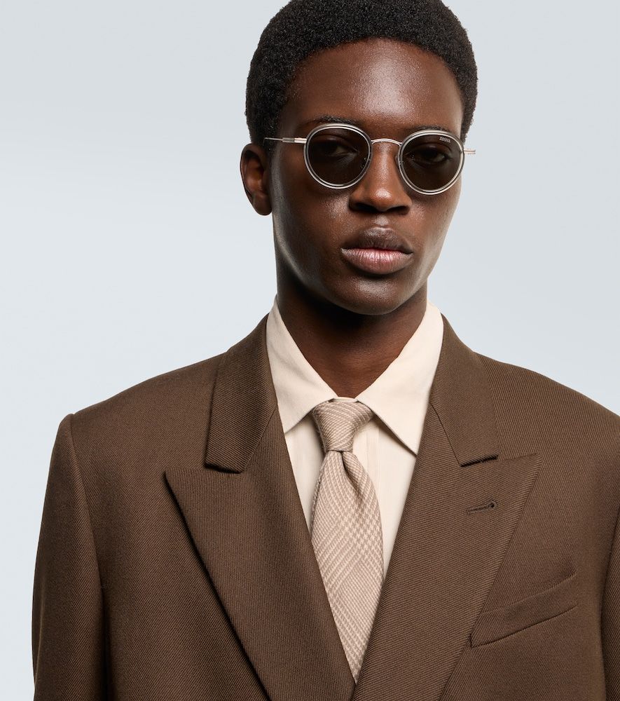 Zegna Runde Sonnenbrille - Zegna - Modalova