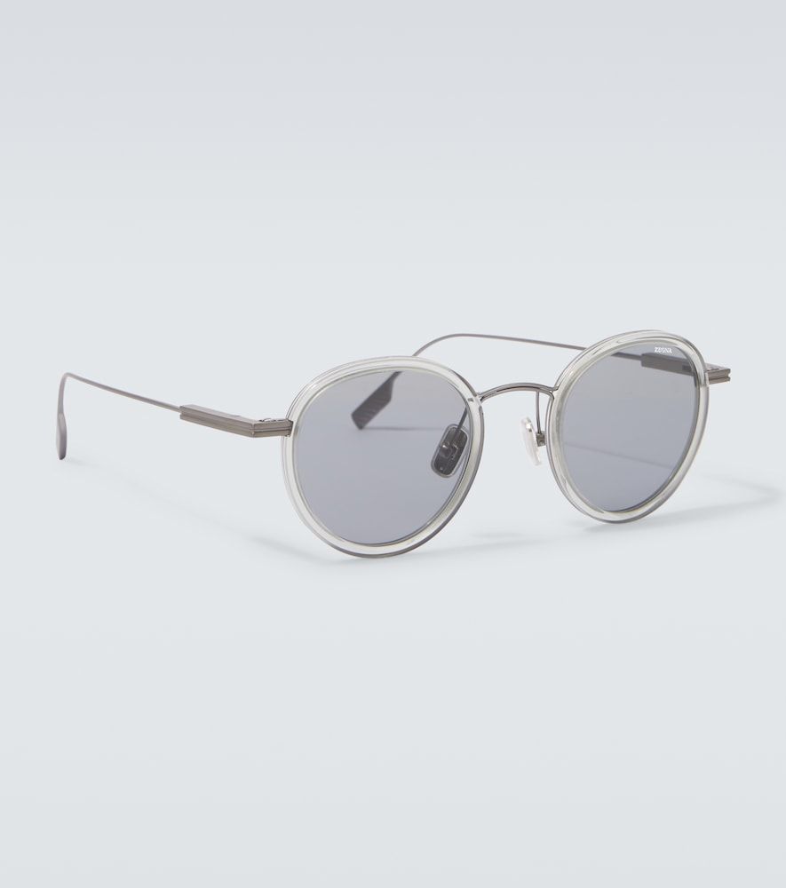 Zegna Runde Sonnenbrille - Zegna - Modalova