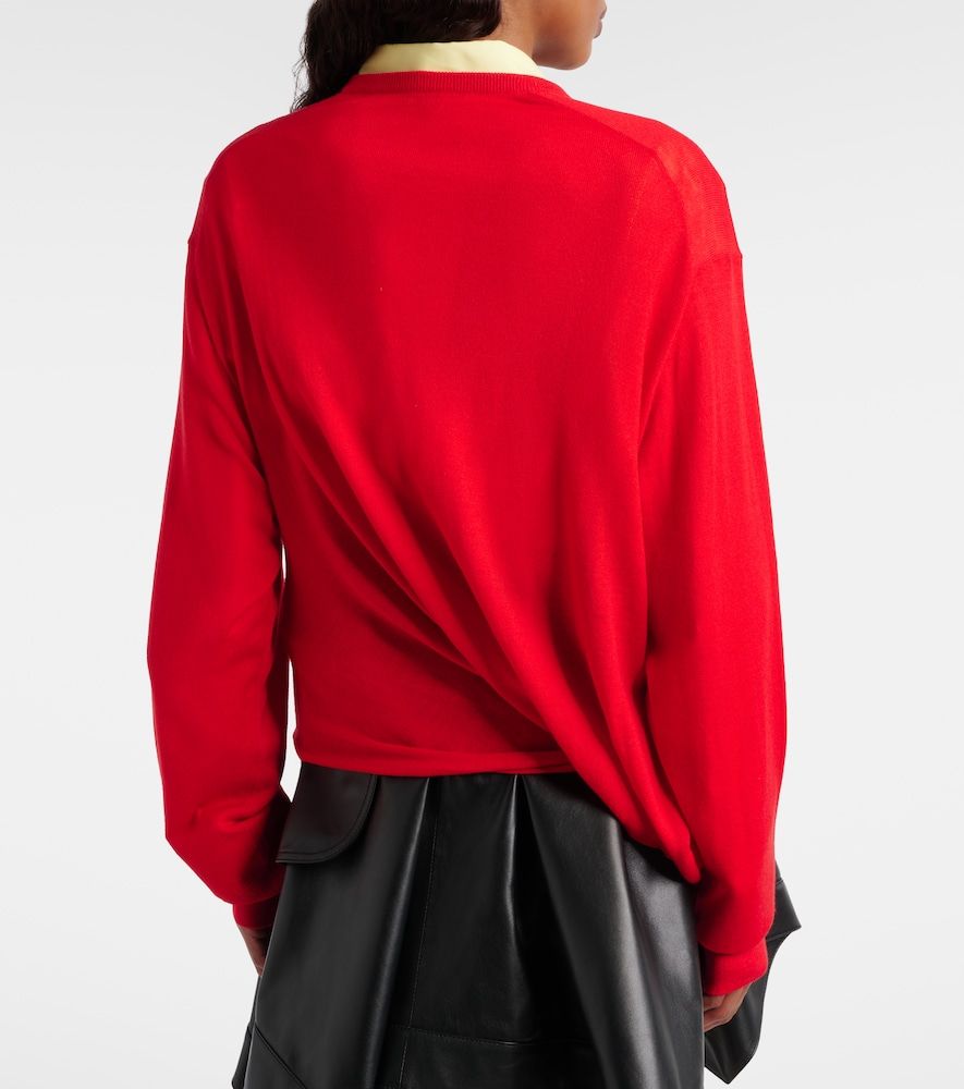Double L asymmetric wool sweater - Loewe - Modalova