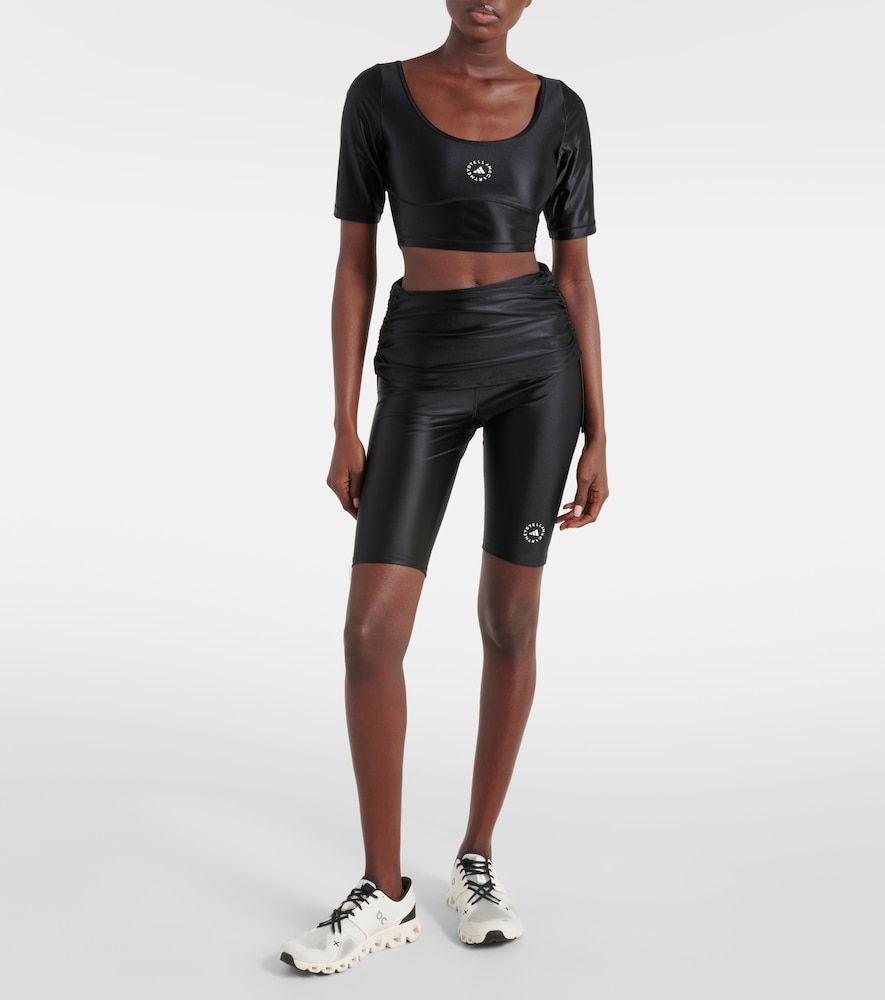 Crop top con logo - Adidas by Stella McCartney - Modalova