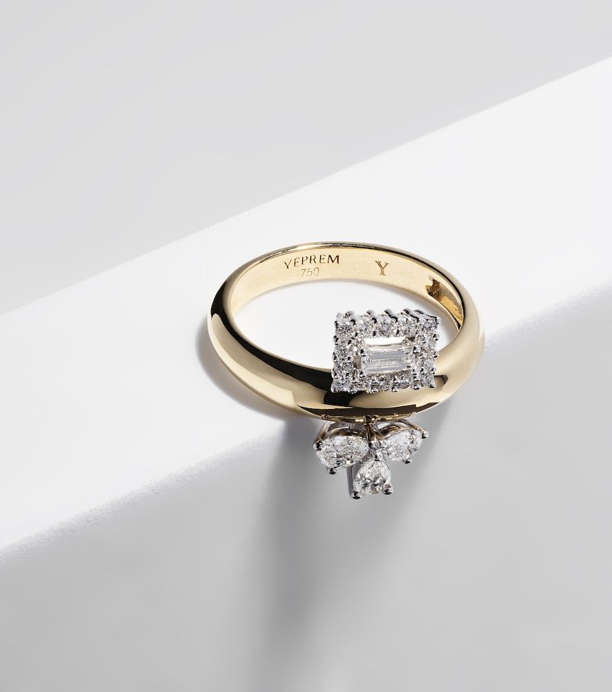 Anello Golden Strada in 18kt con diamanti - Yeprem - Modalova