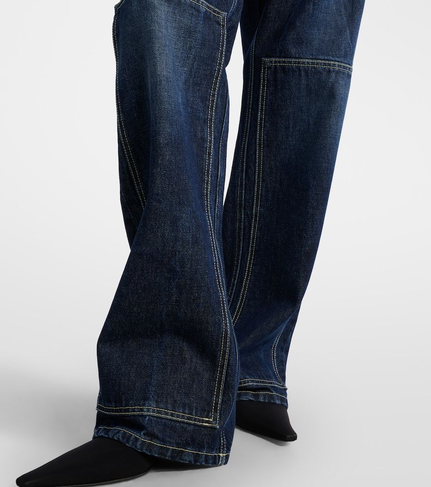 Jeans a gamba larga con cut-out e vita alta - Jean Paul Gaultier - Modalova