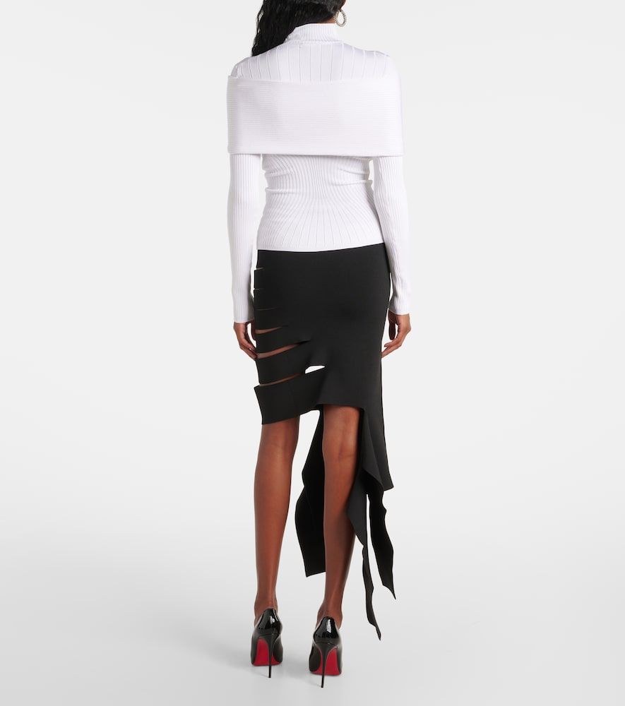 Mugler Top in maglia a coste - Mugler - Modalova