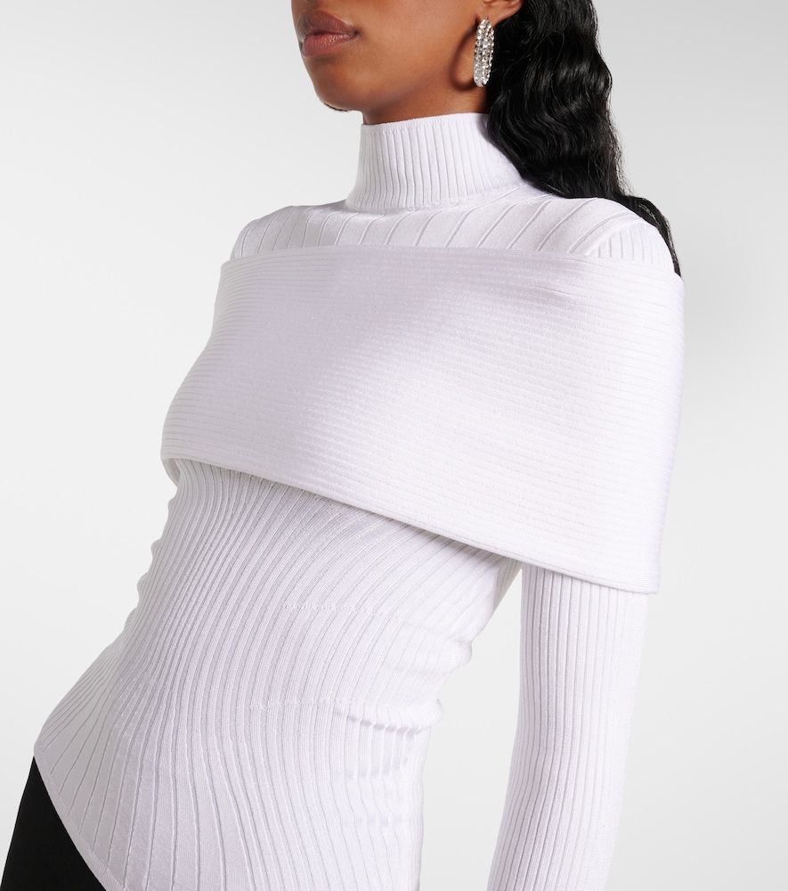 Mugler Top in maglia a coste - Mugler - Modalova