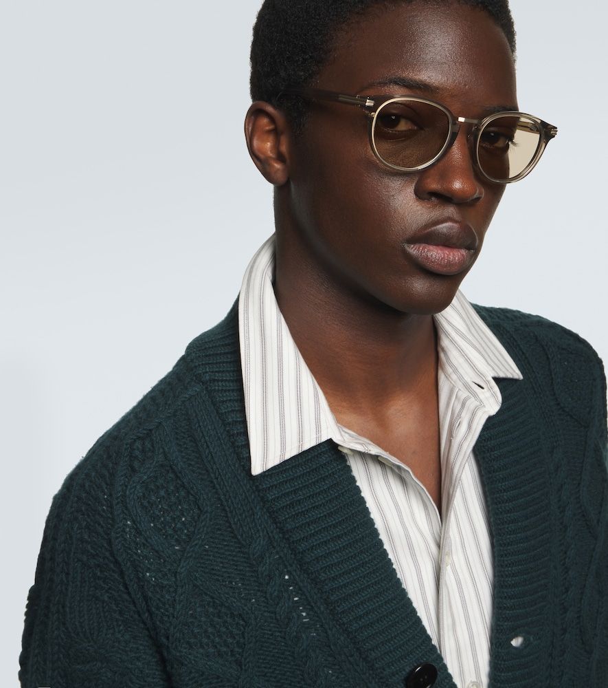 Zegna Runde Sonnenbrille - Zegna - Modalova