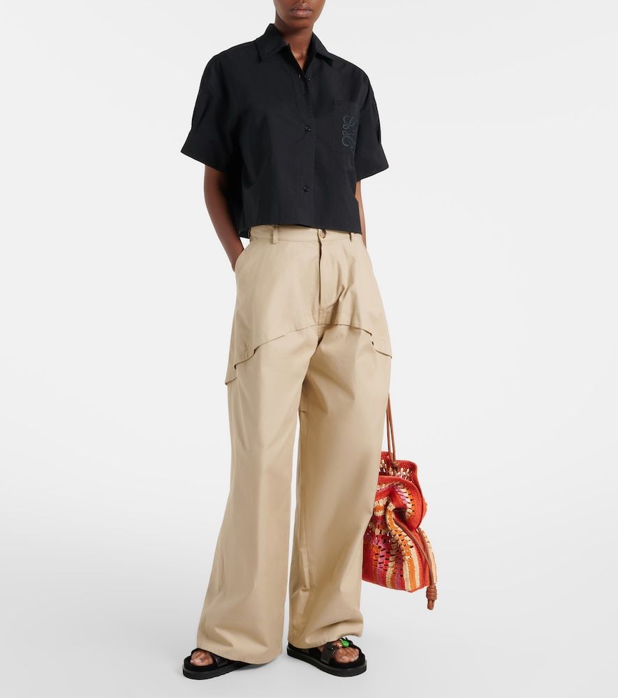Paula's Ibiza cotton wide-leg pants - Loewe - Modalova