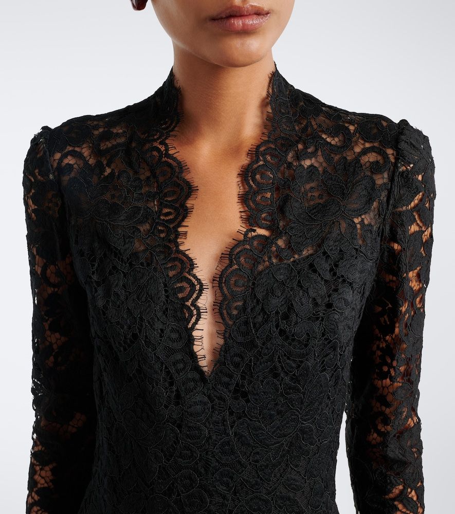 Lace cotton-blend bustier gown - Monique Lhuillier - Modalova