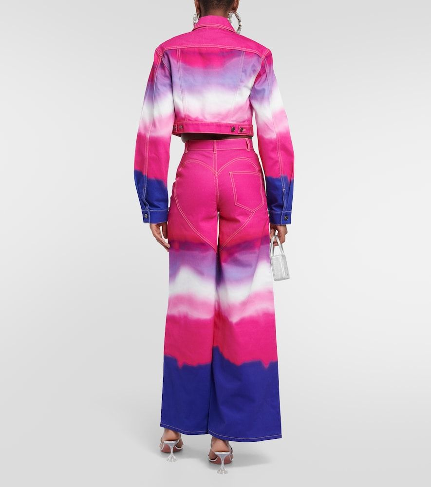 Area Verzierte Wide-Leg Jeans - Area - Modalova