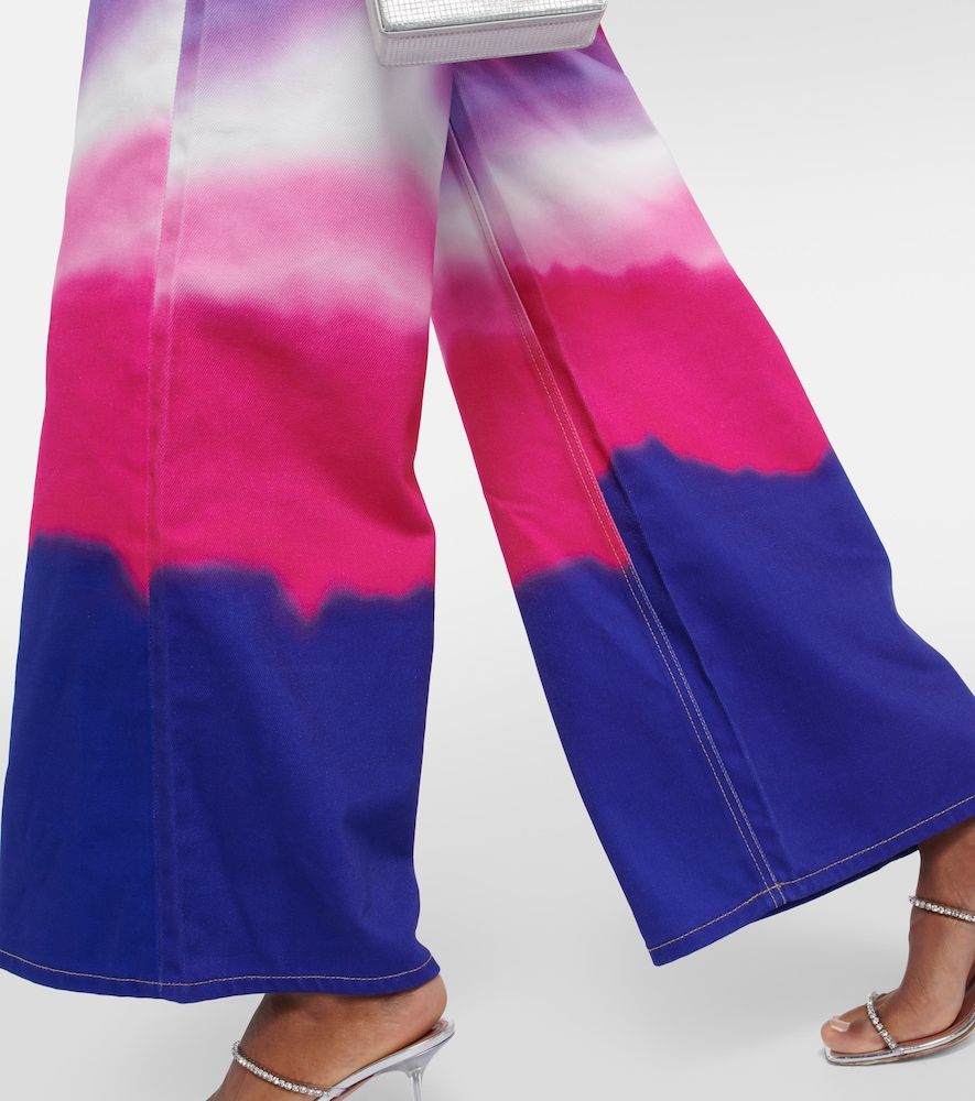 Embellished ombre wide-leg denim jeans - Area - Modalova