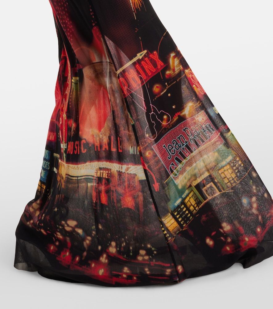 Abito sottoveste in mesh con stampa - Jean Paul Gaultier - Modalova