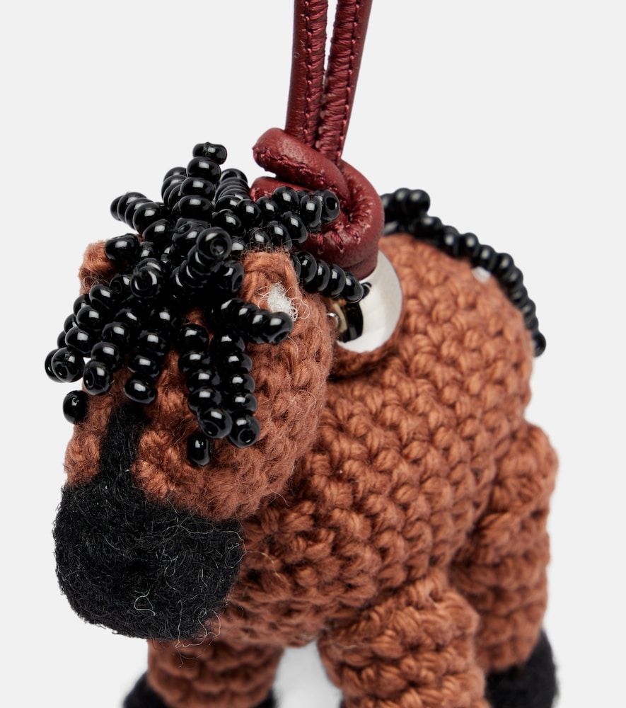 Charm para bolso Horse de lana con cuentas - Loewe - Modalova