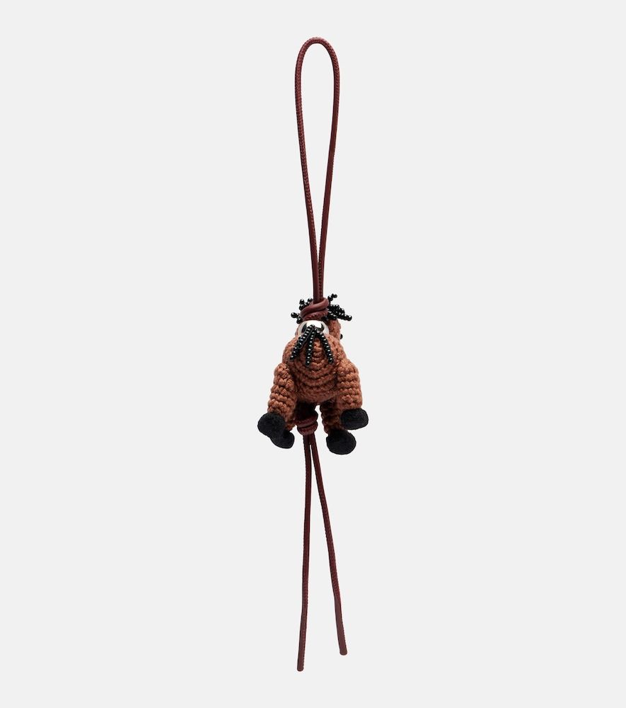 Charm para bolso Horse de lana con cuentas - Loewe - Modalova