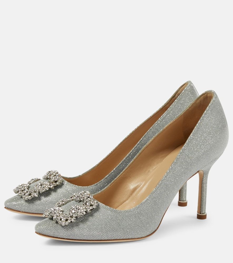 Pumps Hangisi 90 mit Kristallen - Manolo Blahnik - Modalova