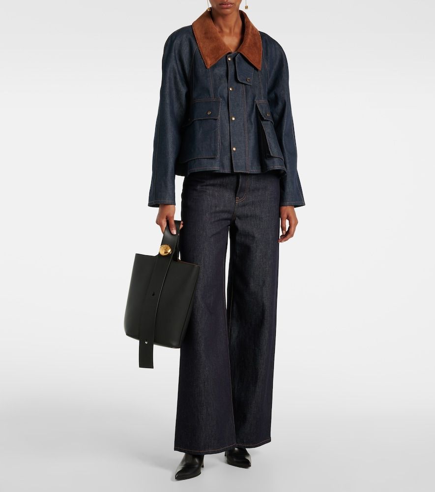 Bolso saco Pebble Medium de piel - Loewe - Modalova