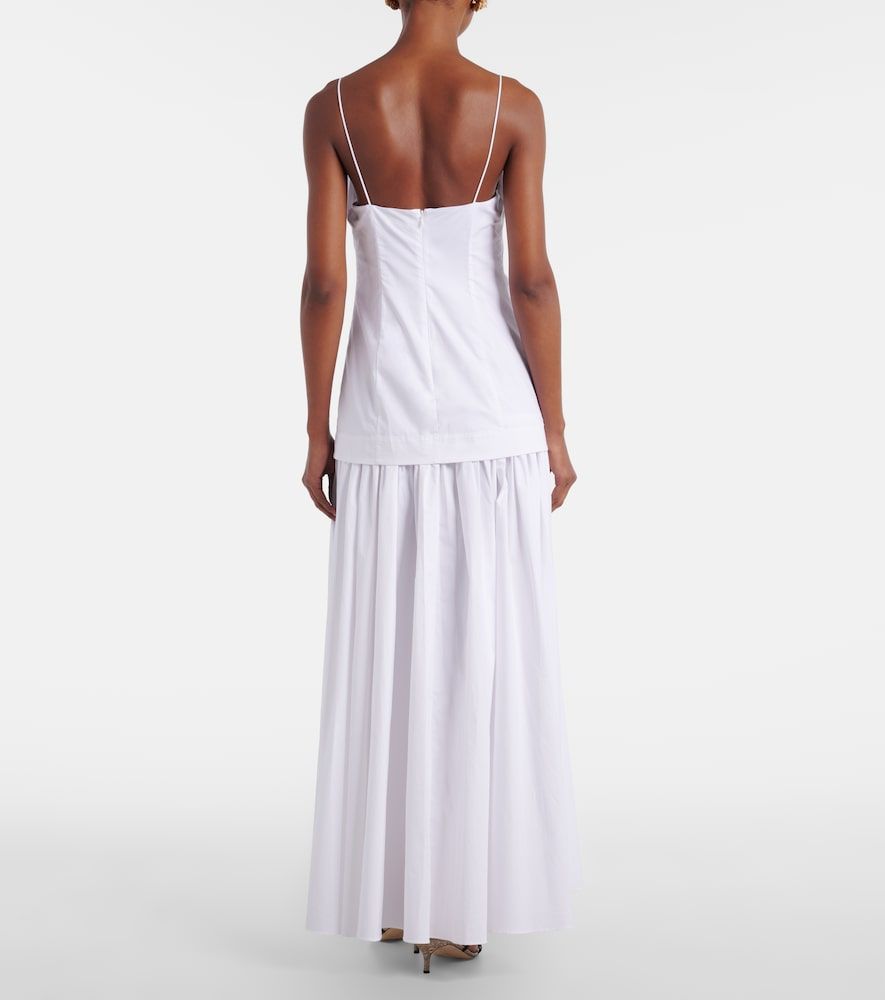 Staud Vestido largo Ari de algodón - Staud - Modalova