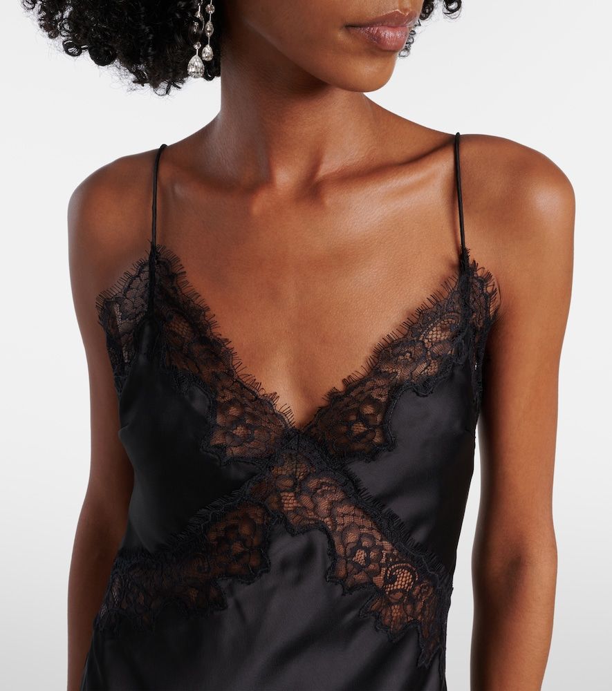 Abito sottoveste Tamera in raso con pizzo - Rebecca Vallance - Modalova