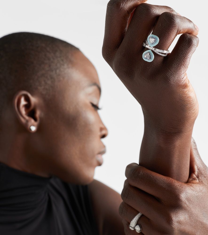 Mirror Love 18kt white gold ring with diamonds - Kamyen - Modalova