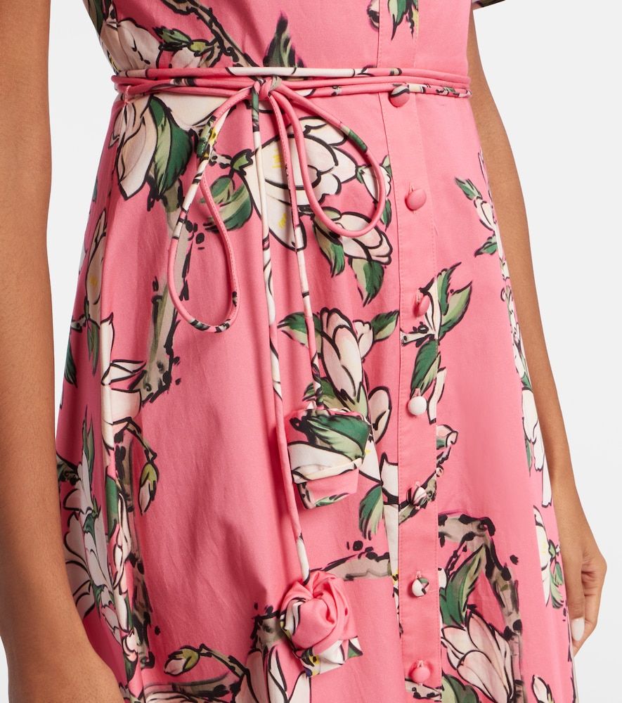Vestido camisero Bianca de algodón floral - Leo Lin - Modalova