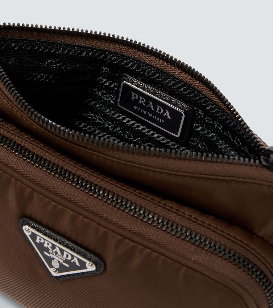 Bolso al hombro de Re-Nylon con piel - Prada - Modalova