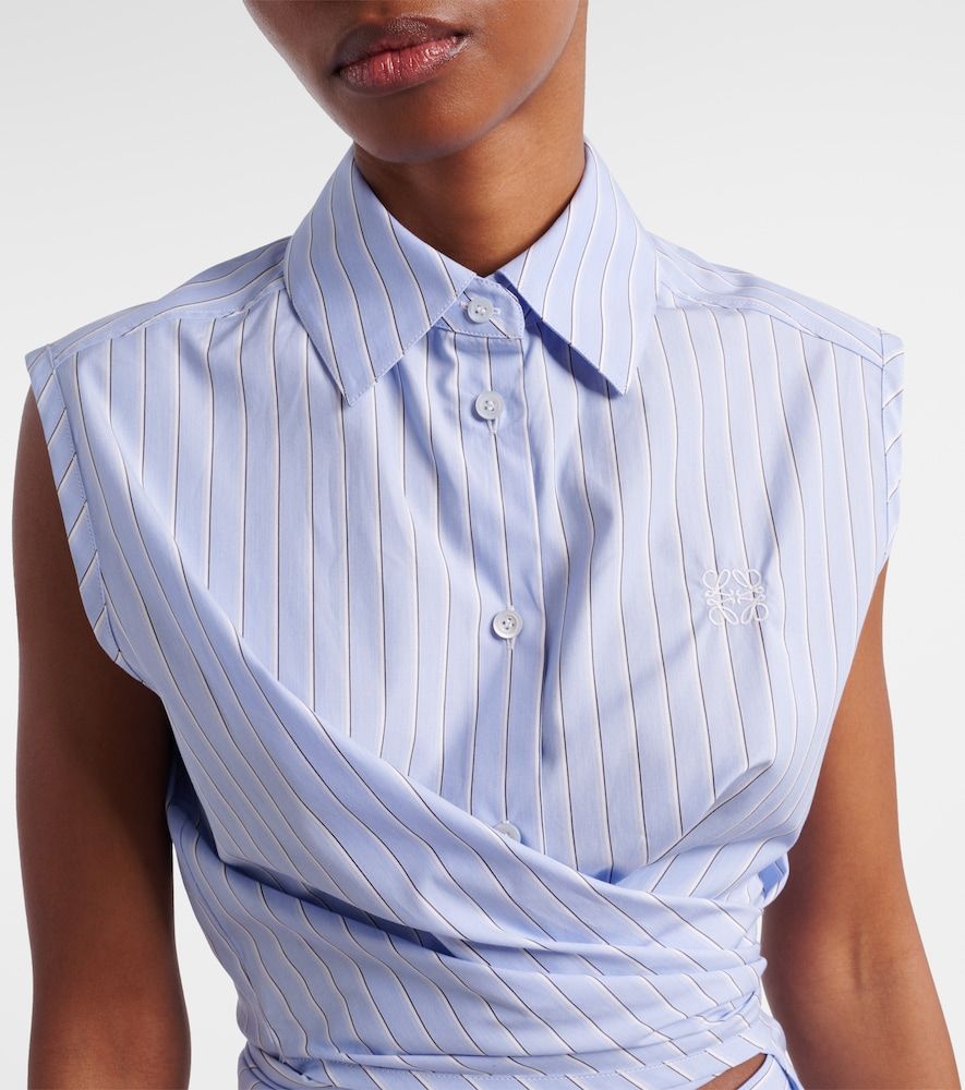 Camisa Paula's Ibiza de popelín de algodón a rayas - Loewe - Modalova