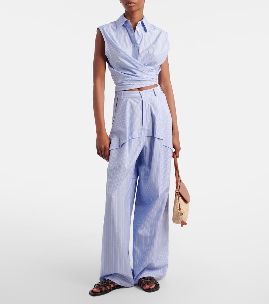 Camisa Paula's Ibiza de popelín de algodón a rayas - Loewe - Modalova