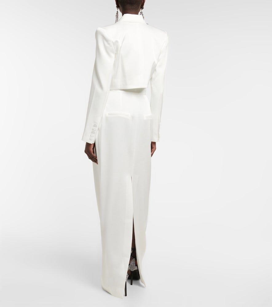 Blazer cropped Parker in crêpe di raso - Alex Perry - Modalova