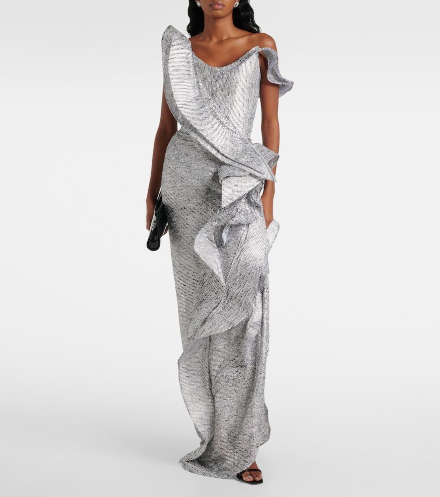 Satellite Wave ruffled gown - Maticevski - Modalova