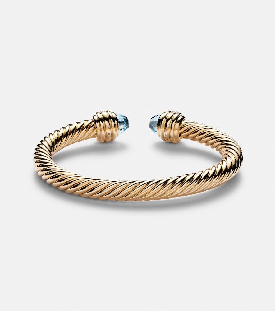 Pulsera Classic Cablespira® de oro de 18 ct con topacios y diamantes - David Yurman - Modalova