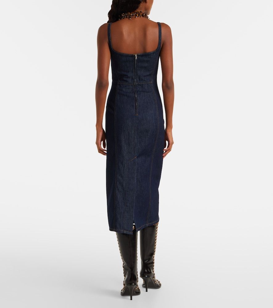 Vestido midi de denim - Dries Van Noten - Modalova