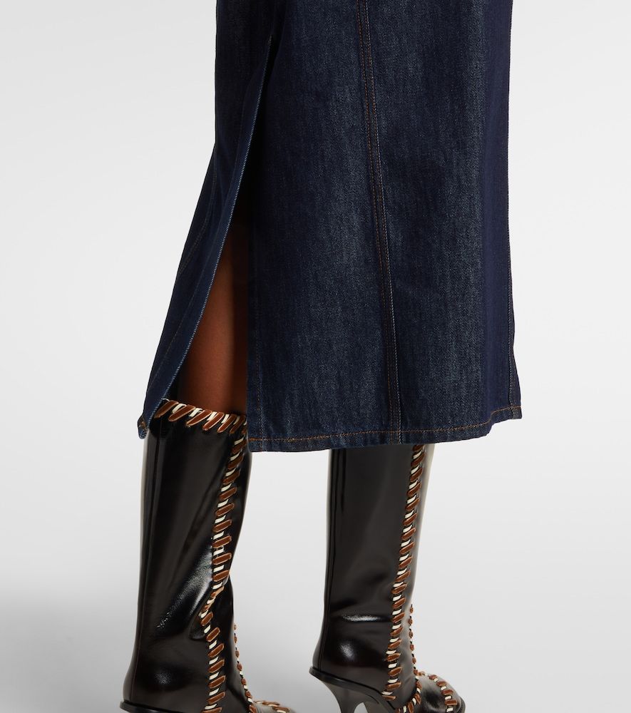 Dries Van Noten Abito midi in denim - Dries Van Noten - Modalova