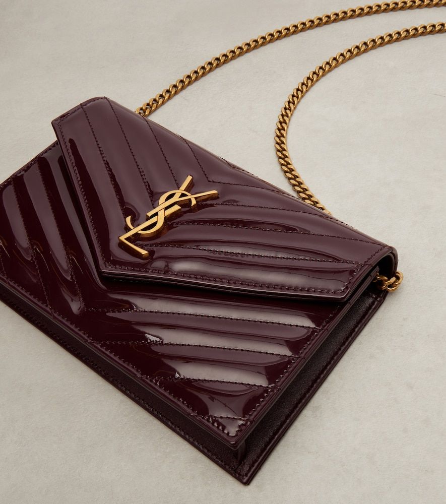 Cassandre Envelope leather wallet on chain - Saint Laurent - Modalova