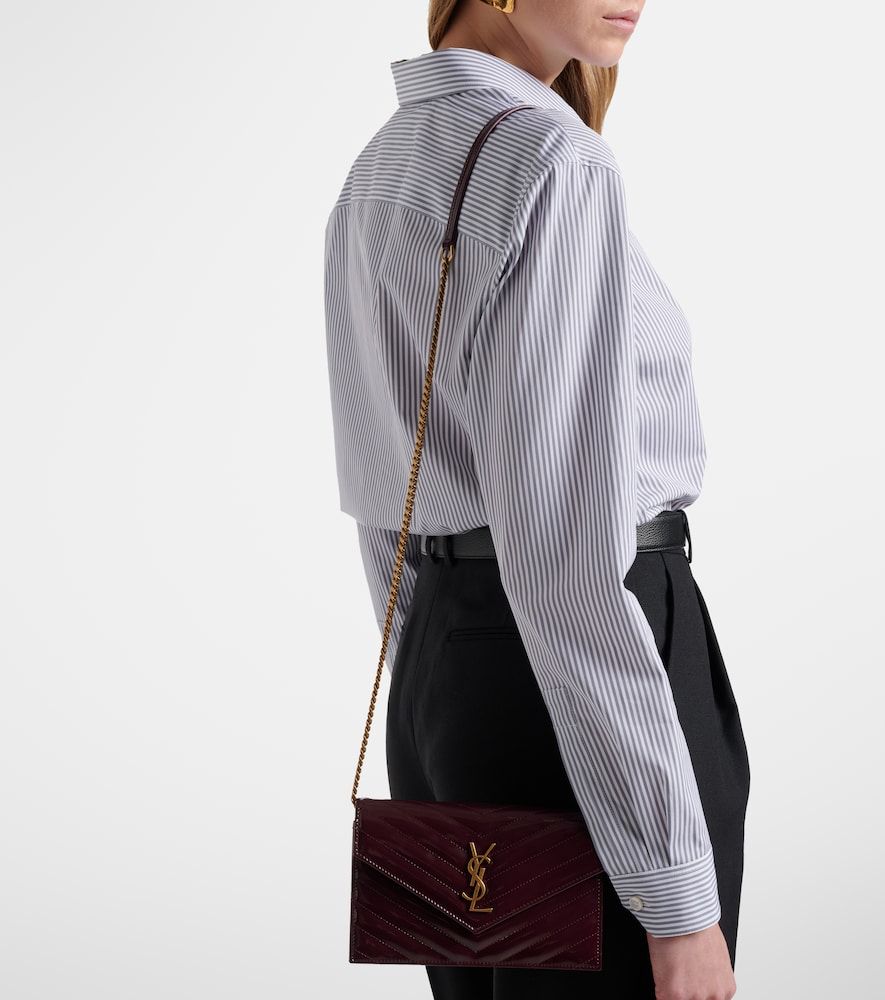 Cassandre Envelope leather wallet on chain - Saint Laurent - Modalova