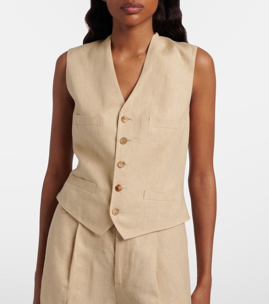 Weste Jaiden aus Leinen - Ralph Lauren Collection - Modalova