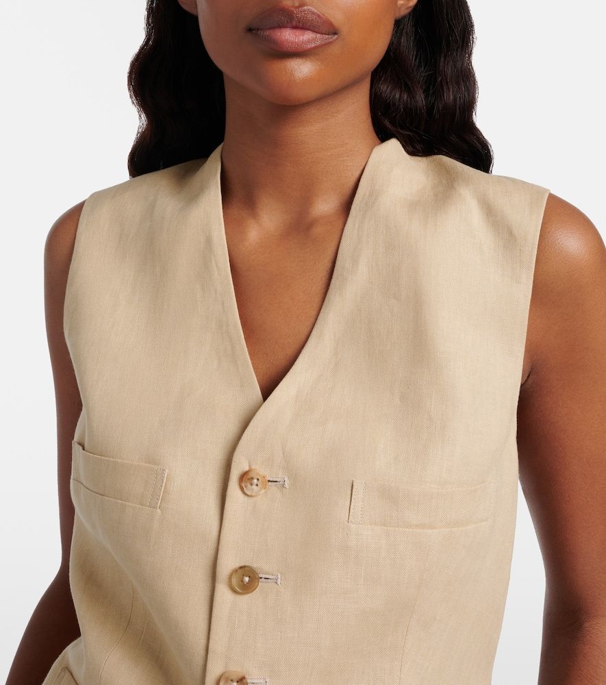 Weste Jaiden aus Leinen - Ralph Lauren Collection - Modalova