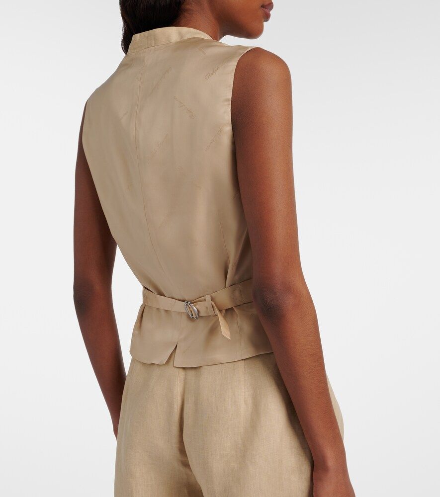 Weste Jaiden aus Leinen - Ralph Lauren Collection - Modalova