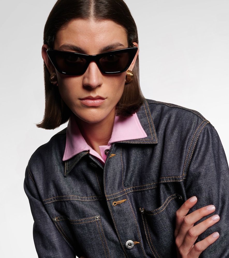 Snap cat-eye sunglasses - Bottega Veneta - Modalova