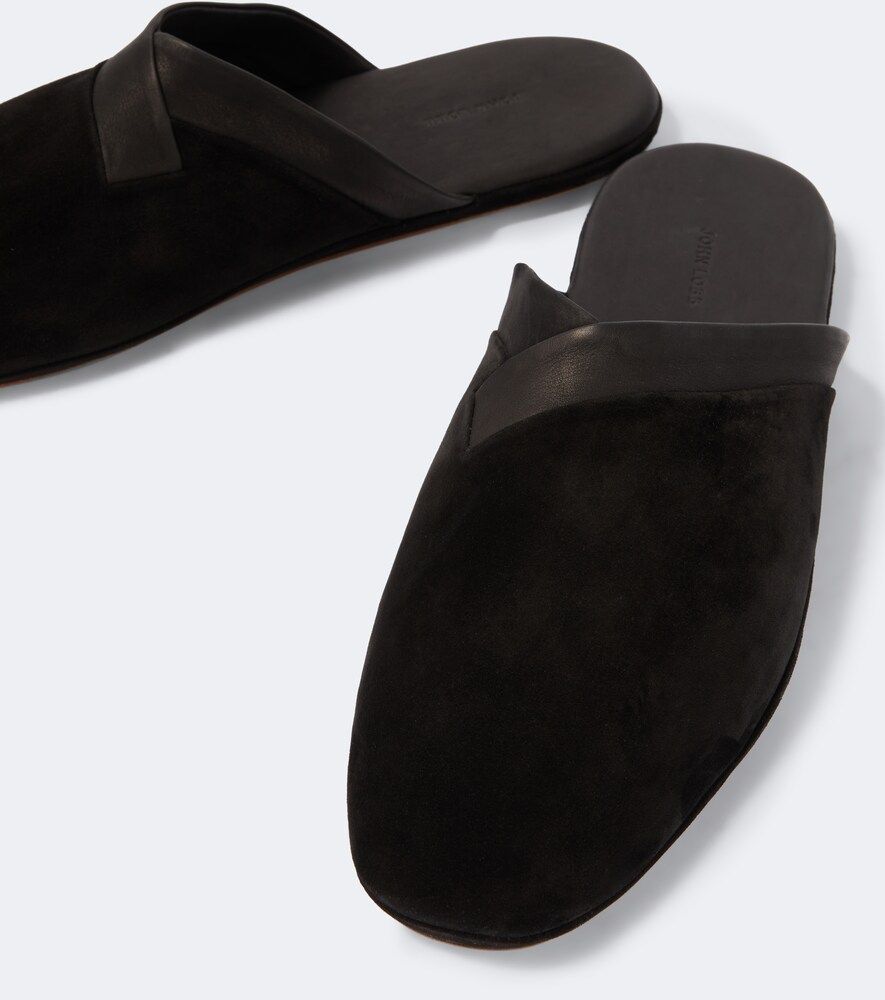 John Lobb Slippers de ante con piel - John Lobb - Modalova