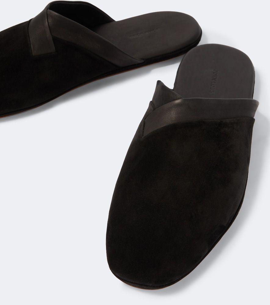 Slippers in suede con pelle - John Lobb - Modalova