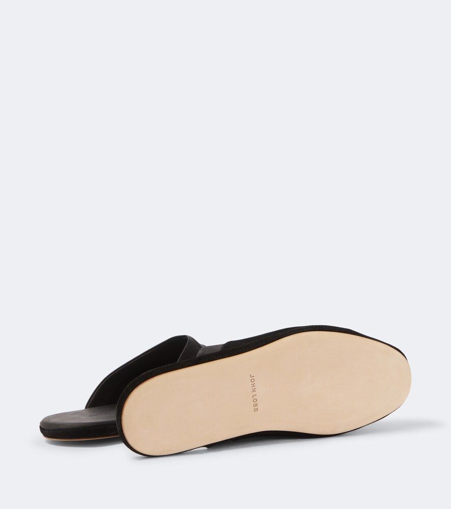 John Lobb Slippers de ante con piel - John Lobb - Modalova