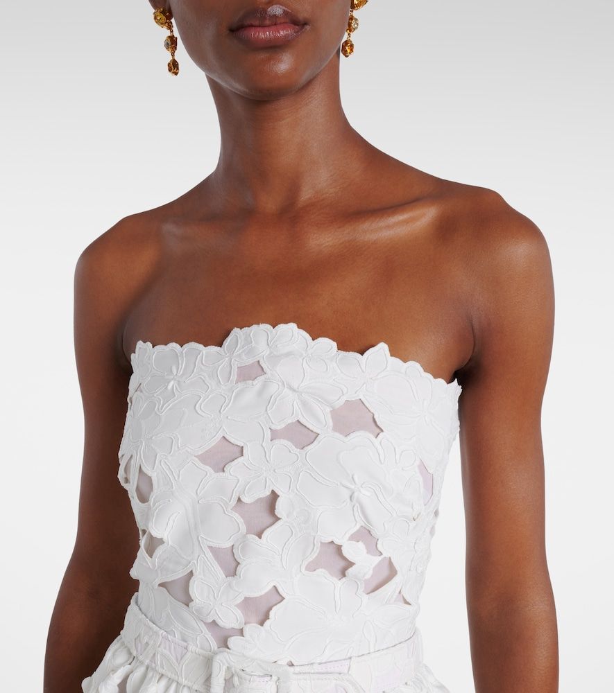 Lace bustier dress - Oscar de la Renta - Modalova