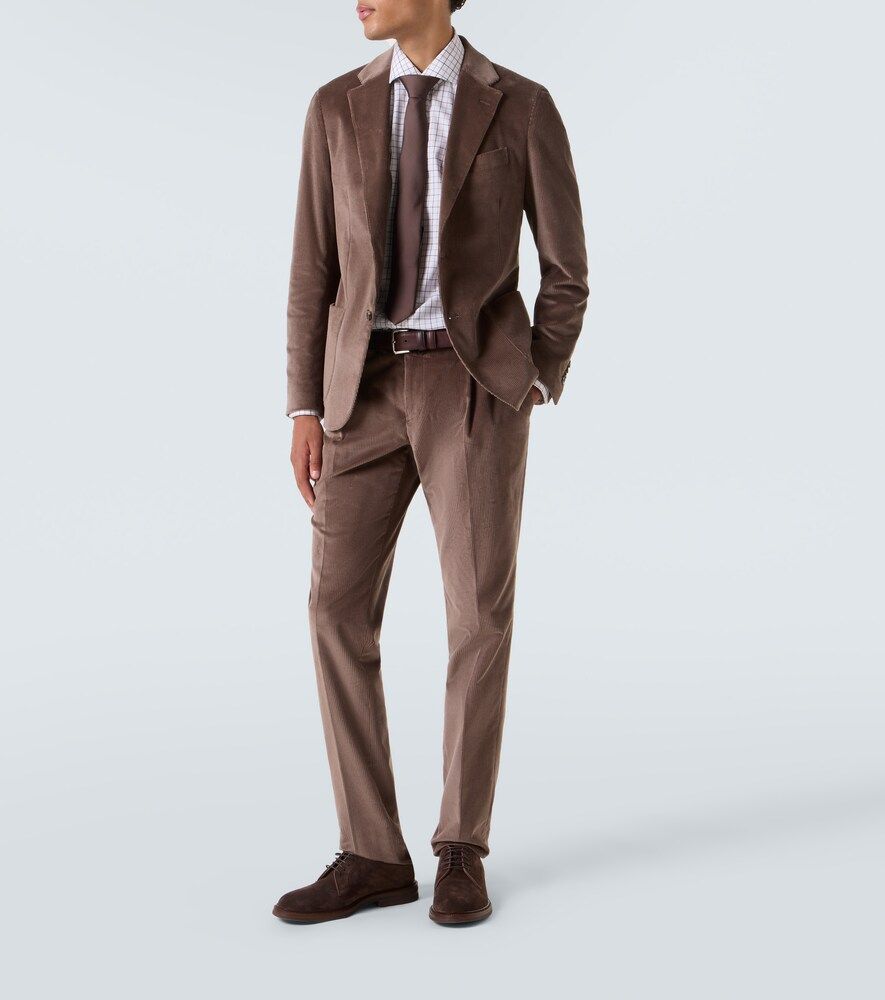 Pantalones de traje de pana de algodón - Lardini - Modalova