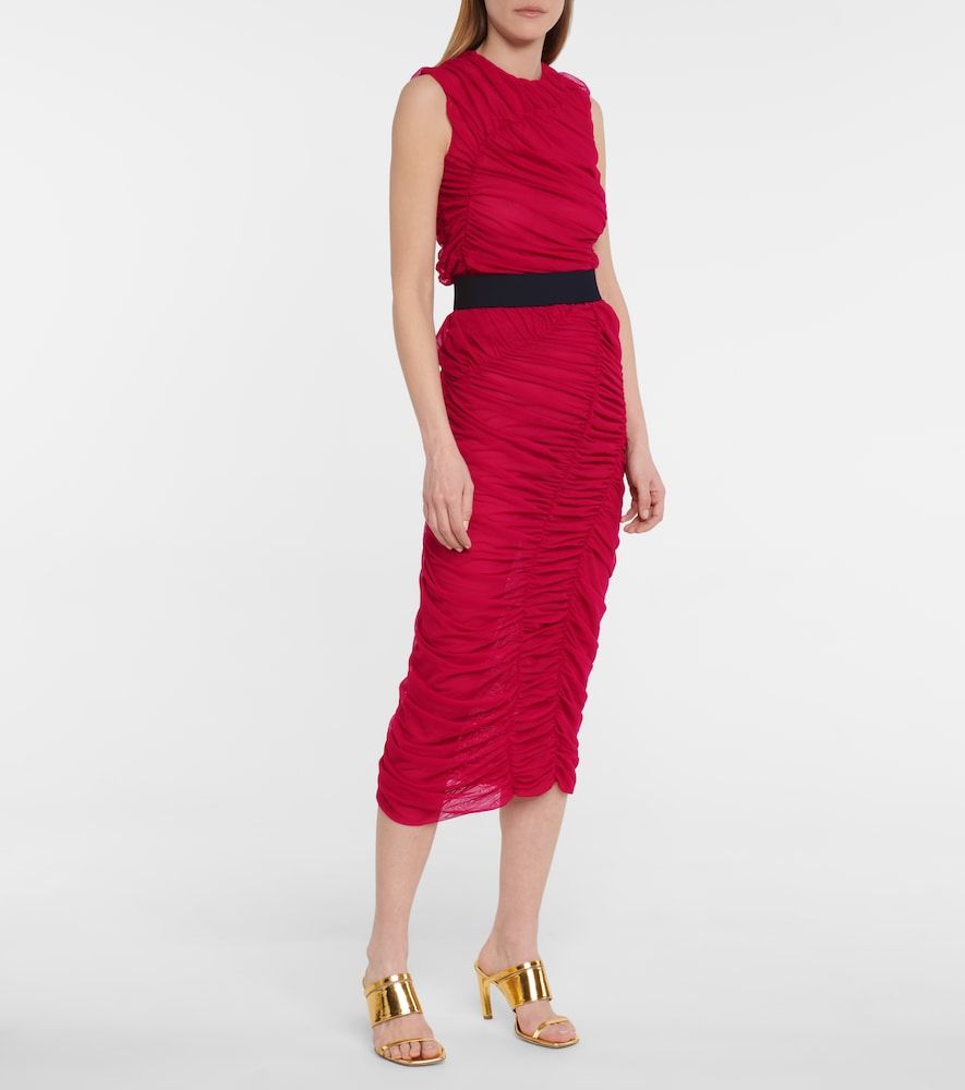 Dries Van Noten Gonna midi in mesh - Dries Van Noten - Modalova
