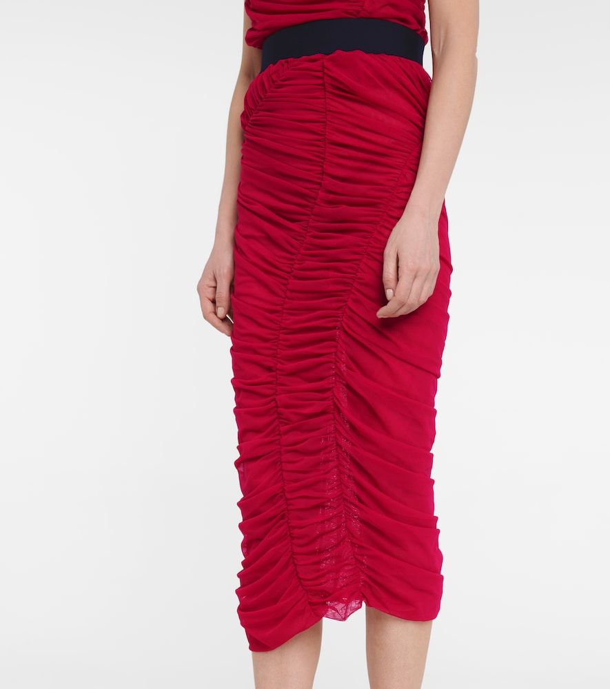Dries Van Noten Gonna midi in mesh - Dries Van Noten - Modalova