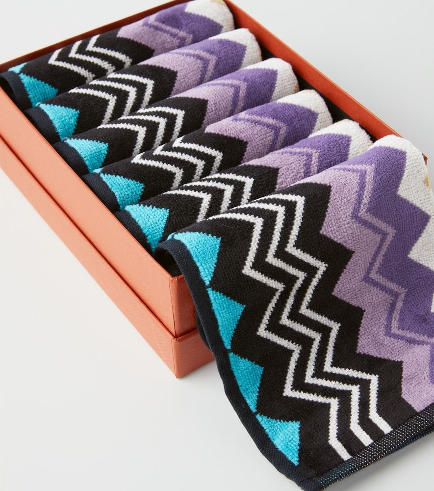 Set de 6 toallas de manos Giacomo en zigzag - Missoni - Modalova