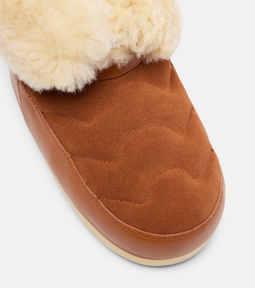 Botas de nieve Evx de piel y ante - Moon Boot - Modalova