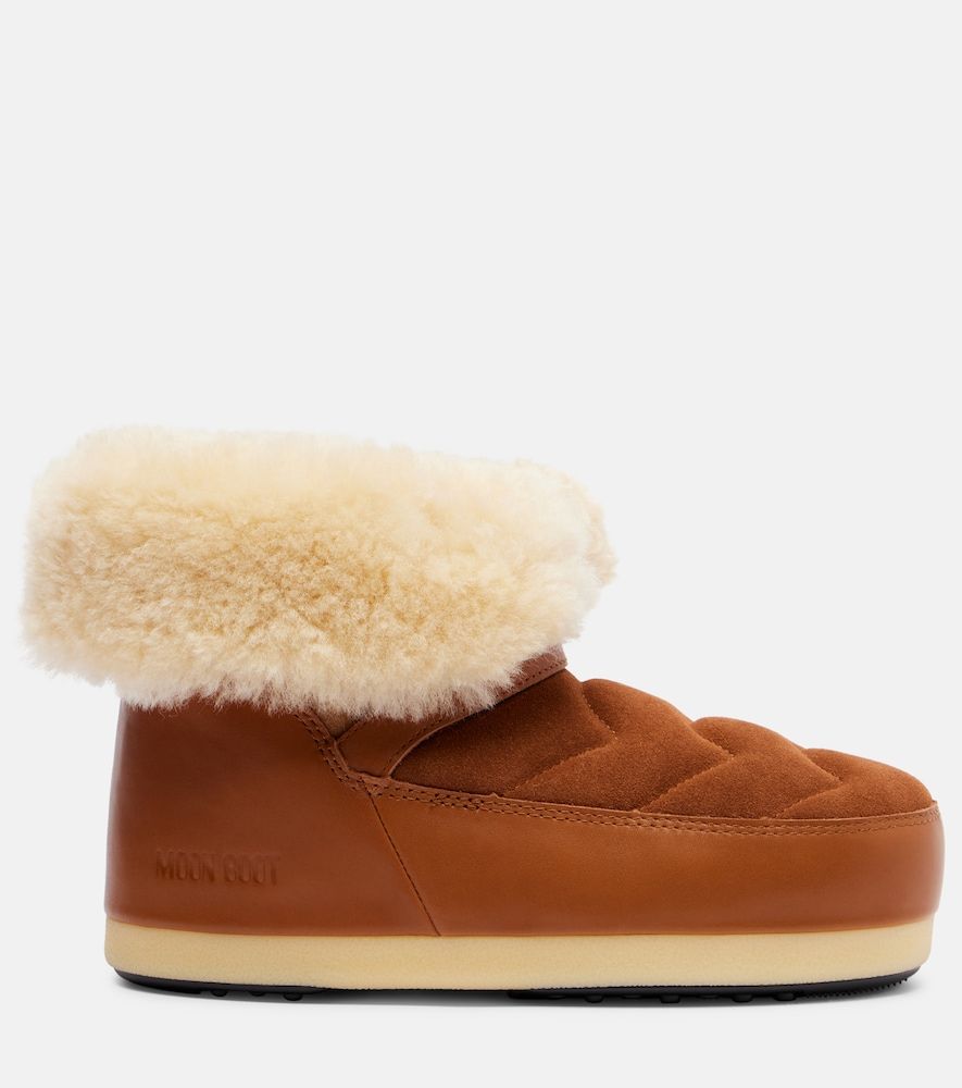 Botas de nieve Evx de piel y ante - Moon Boot - Modalova