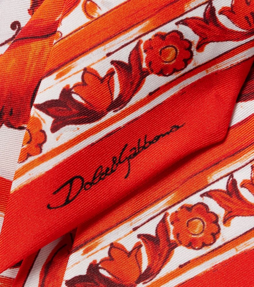 Pañuelo Majolica de sarga de seda - Dolce&Gabbana - Modalova