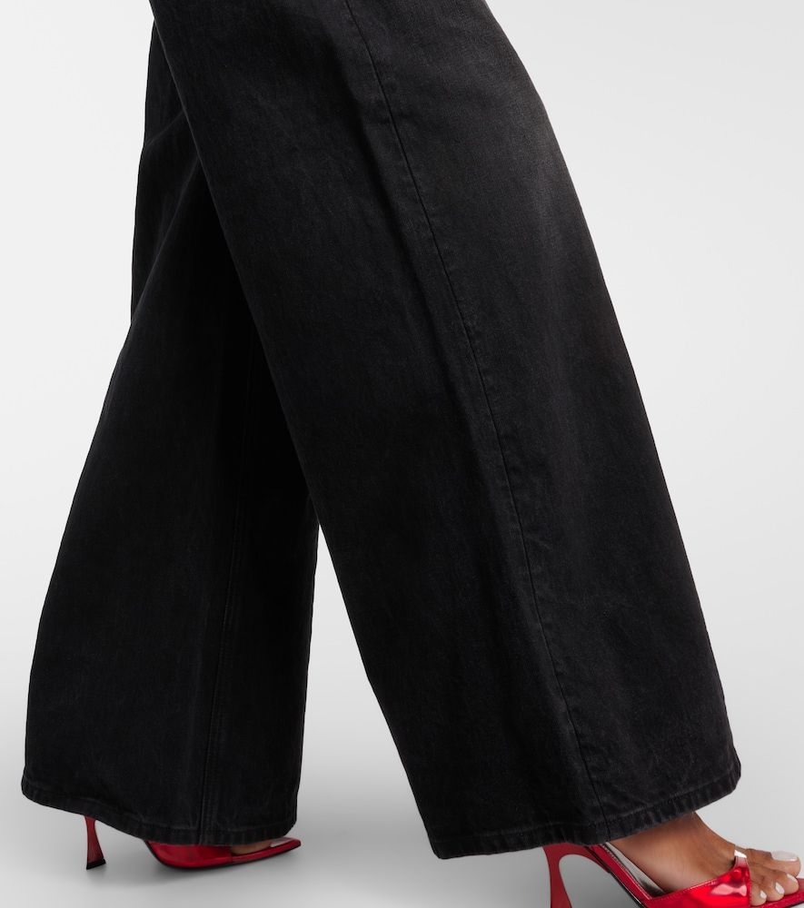 Crystal-embellished wide-leg jeans - Area - Modalova