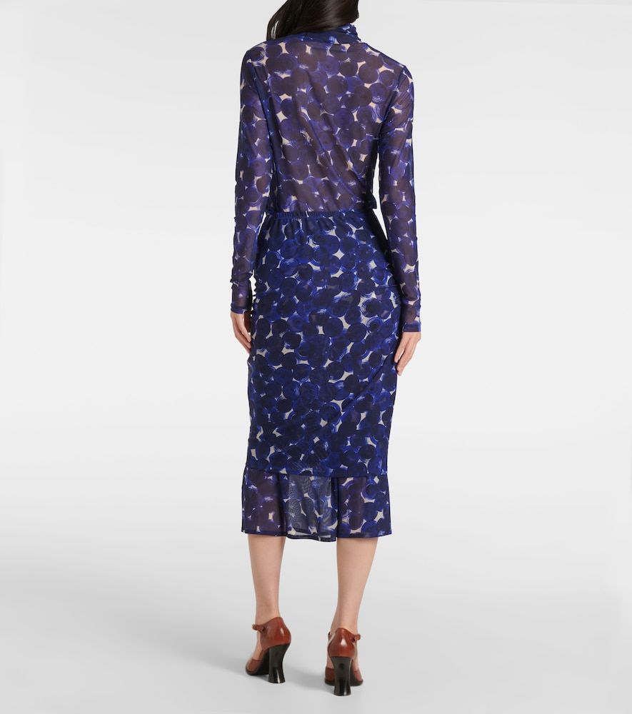 Gonna midi in jersey con stampa - Dries Van Noten - Modalova