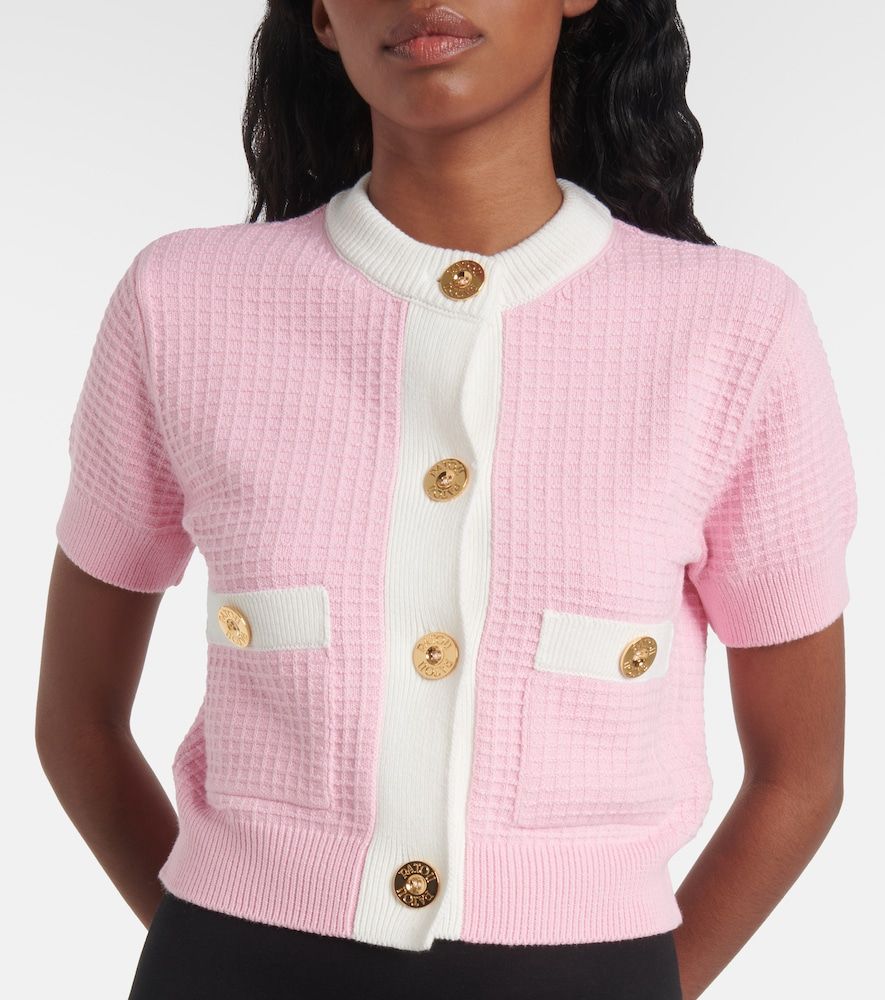 Patou Waffle-knit cotton cardigan - Patou - Modalova